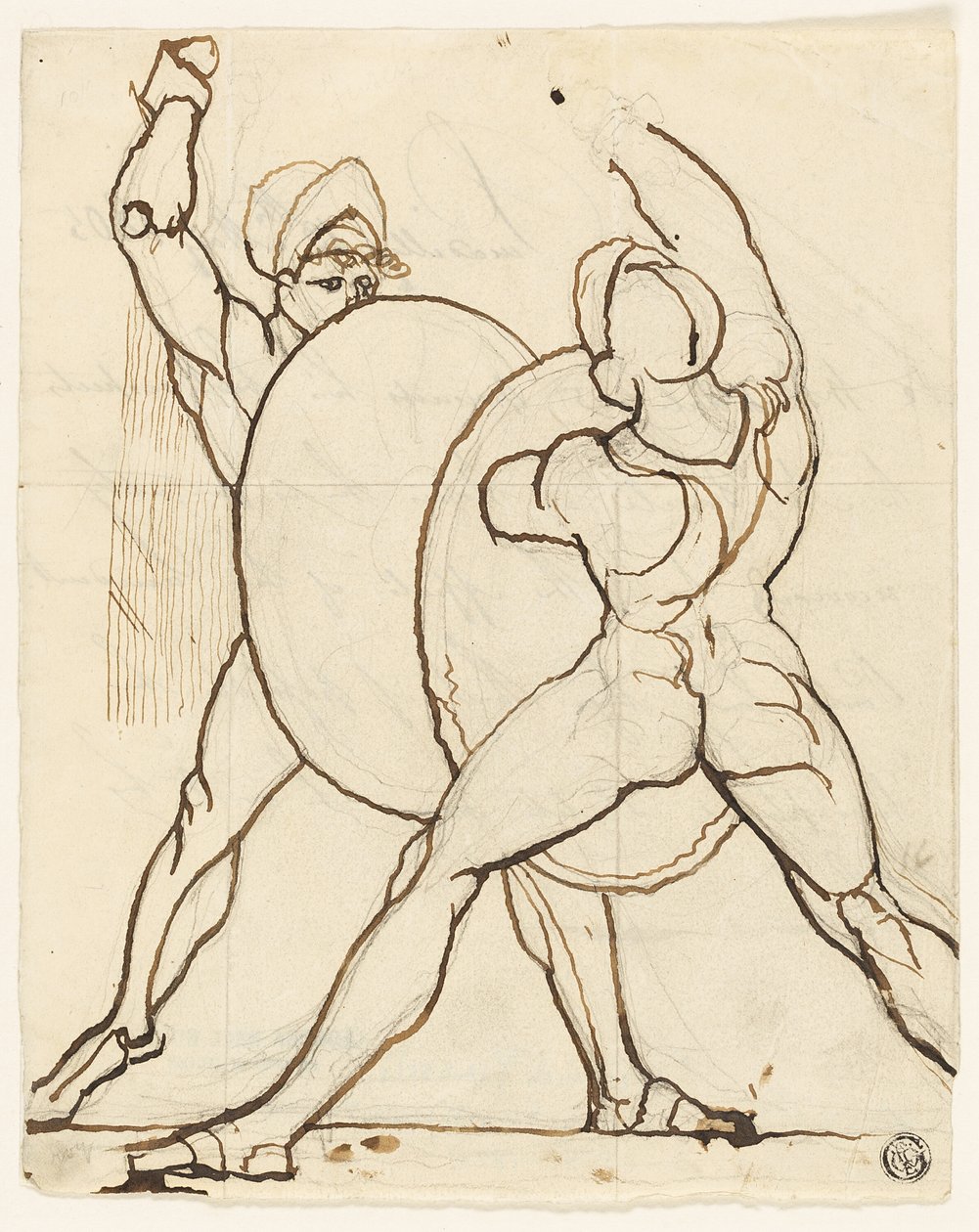 Walka dwóch Greków autorstwa Johann Heinrich Füssli