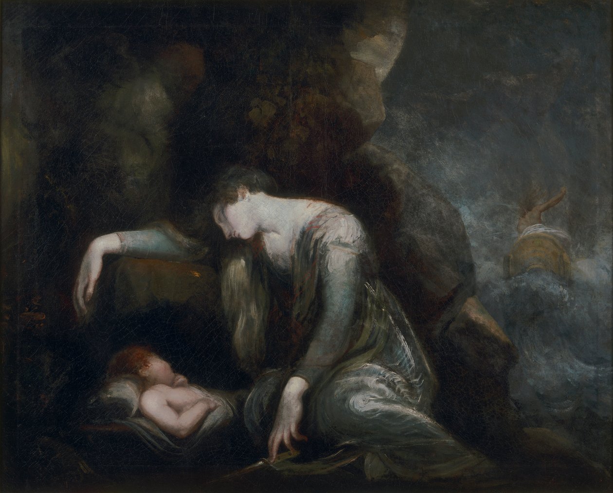 Dana? i Perseusz na Seriphos(?) autorstwa Johann Heinrich Füssli