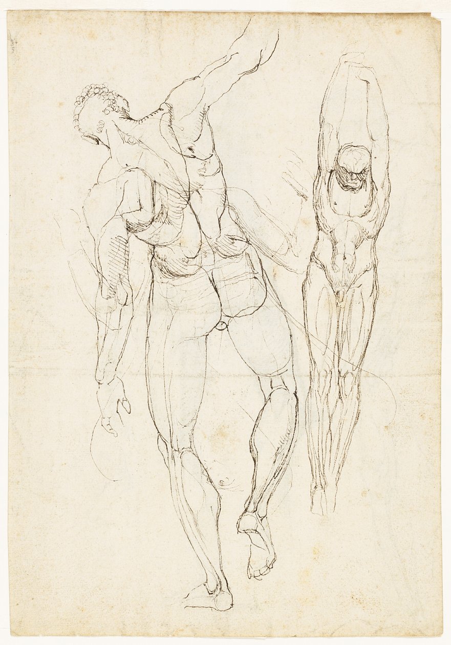 Studia figur (rekto i verso) autorstwa Johann Heinrich Füssli