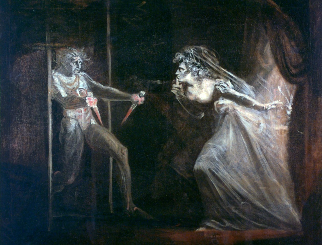 Lady Makbet chwyta sztylety, wystawiony w 1812 r. autorstwa Johann Heinrich Füssli