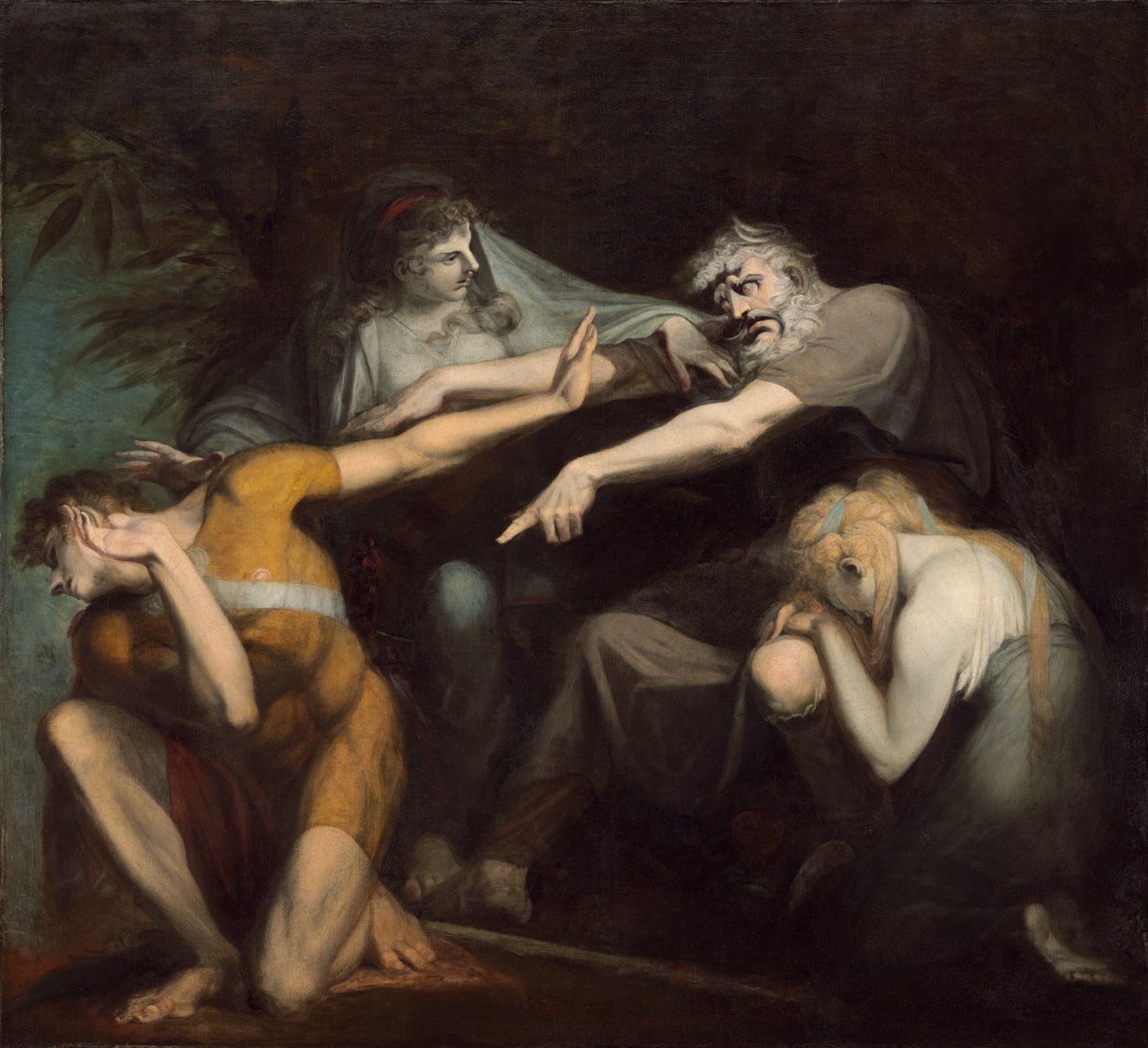 Edyp przeklina swojego syna Polynices autorstwa Johann Heinrich Füssli