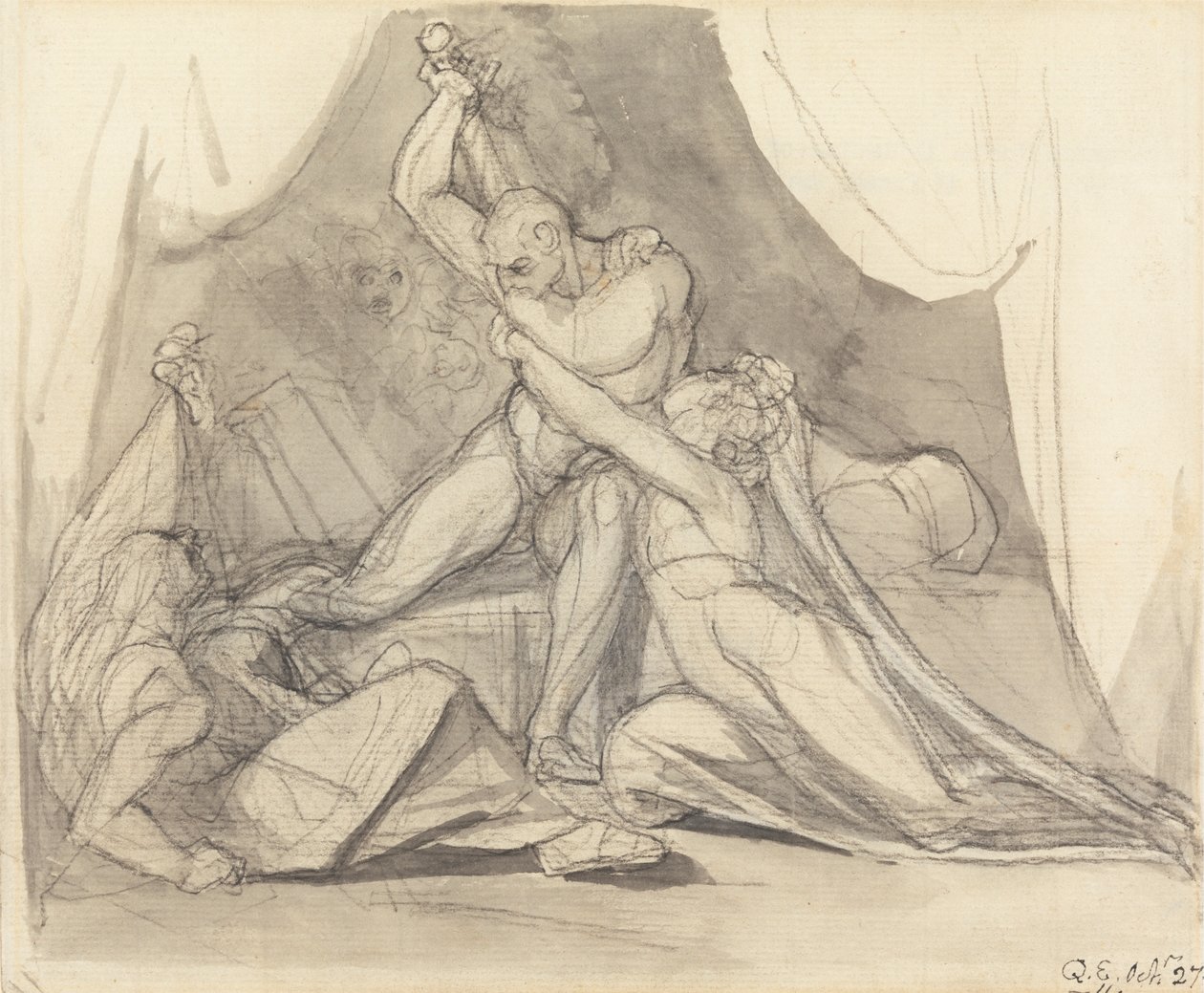 Percival uwalnia Belisane od zaklęcia Urmy autorstwa Johann Heinrich Füssli