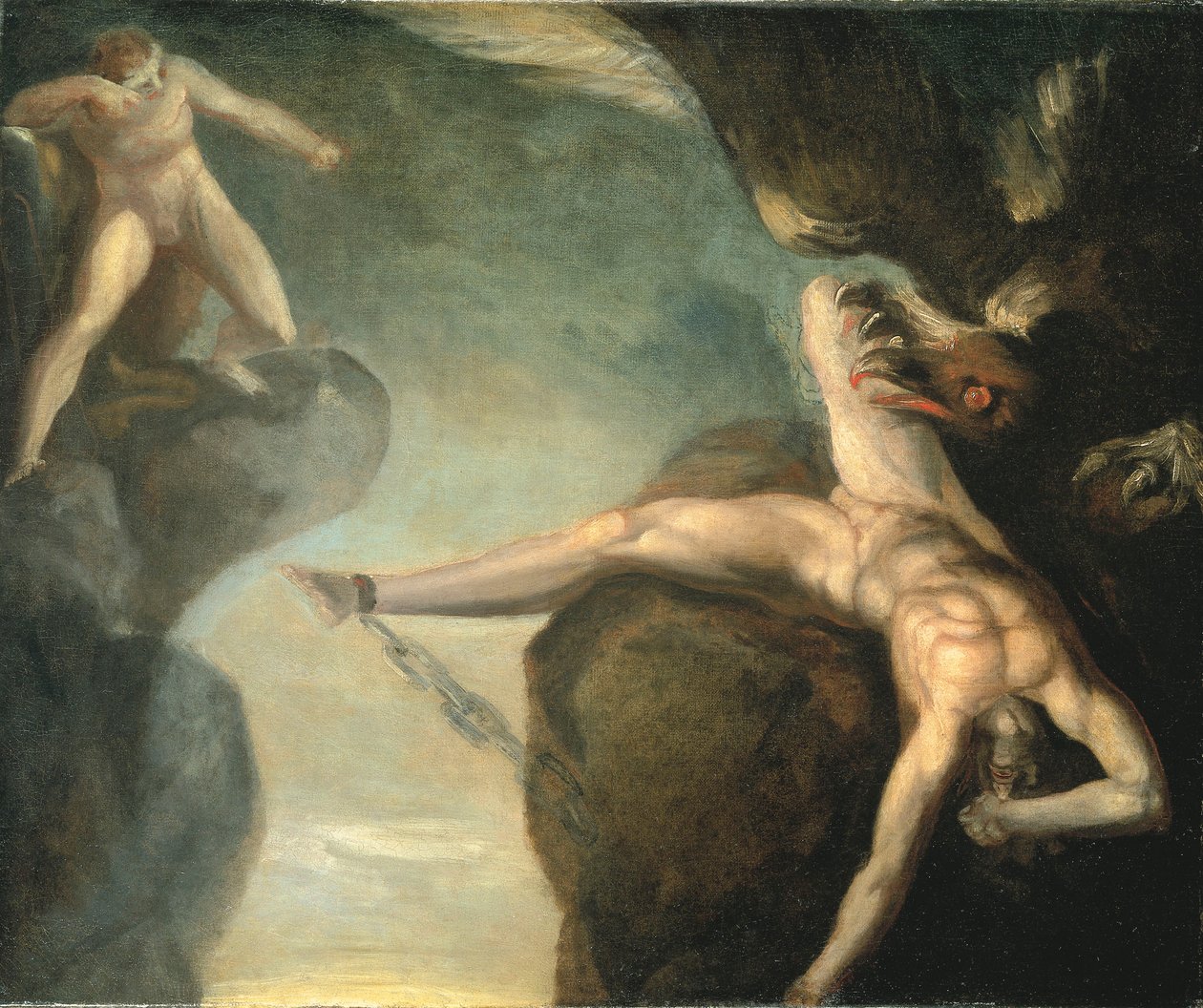 Prometeusz uwolniony przez Herkulesa, 1781-1785 autorstwa Johann Heinrich Füssli