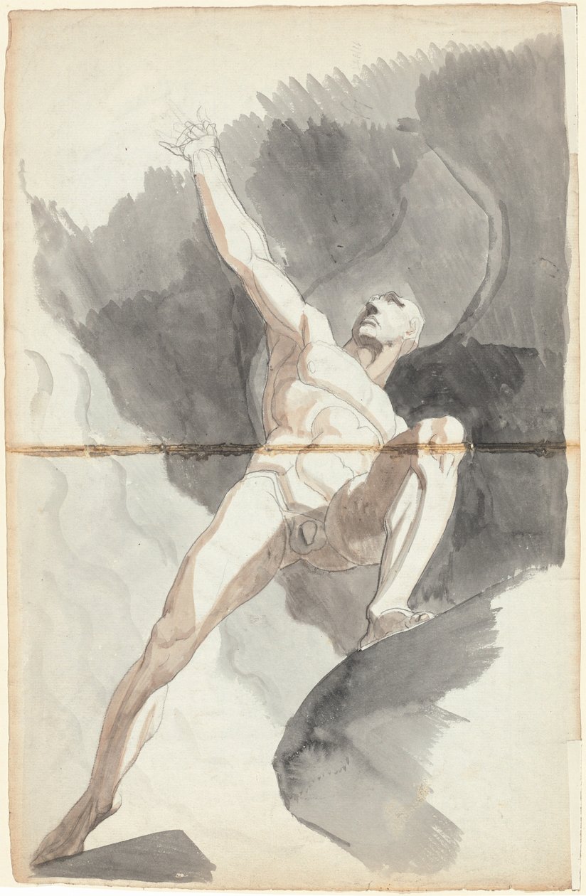 Szatan przeciwstawia się mocom niebios autorstwa Johann Heinrich Füssli
