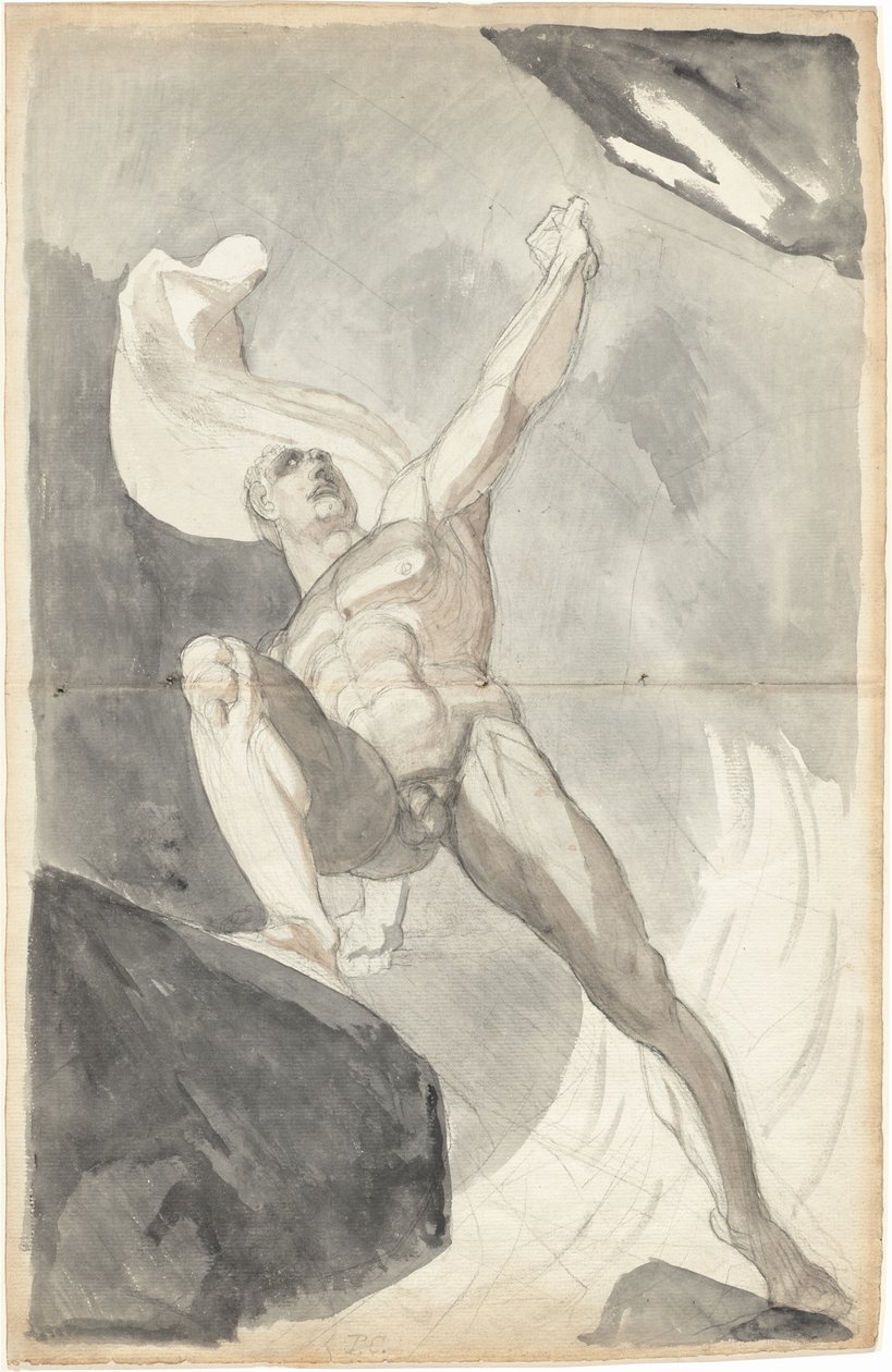 Szatan przeciwstawia się mocom niebios autorstwa Johann Heinrich Füssli