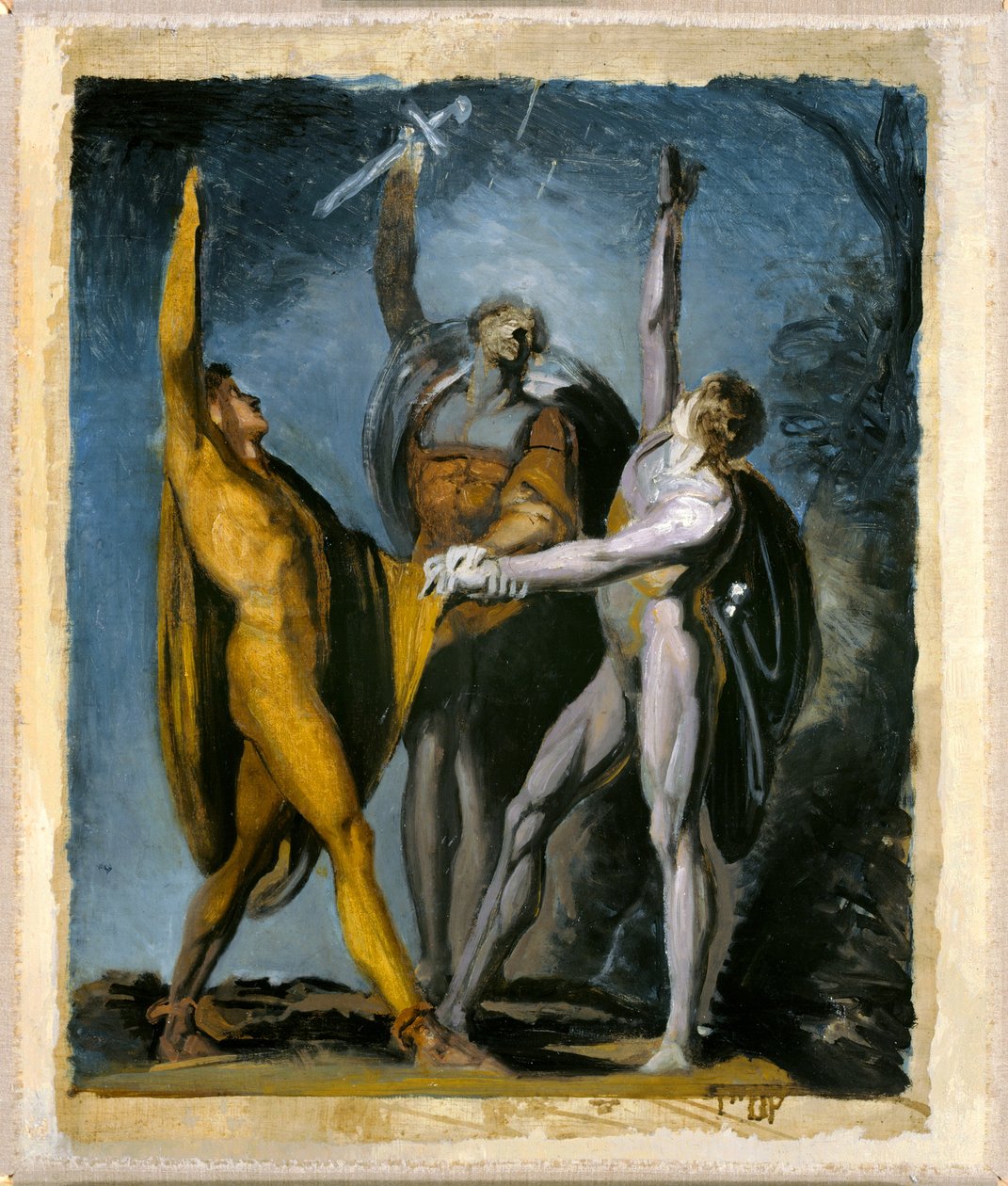 Szkic do przysięgi na Rütli, postać kobieca autorstwa Johann Heinrich Füssli