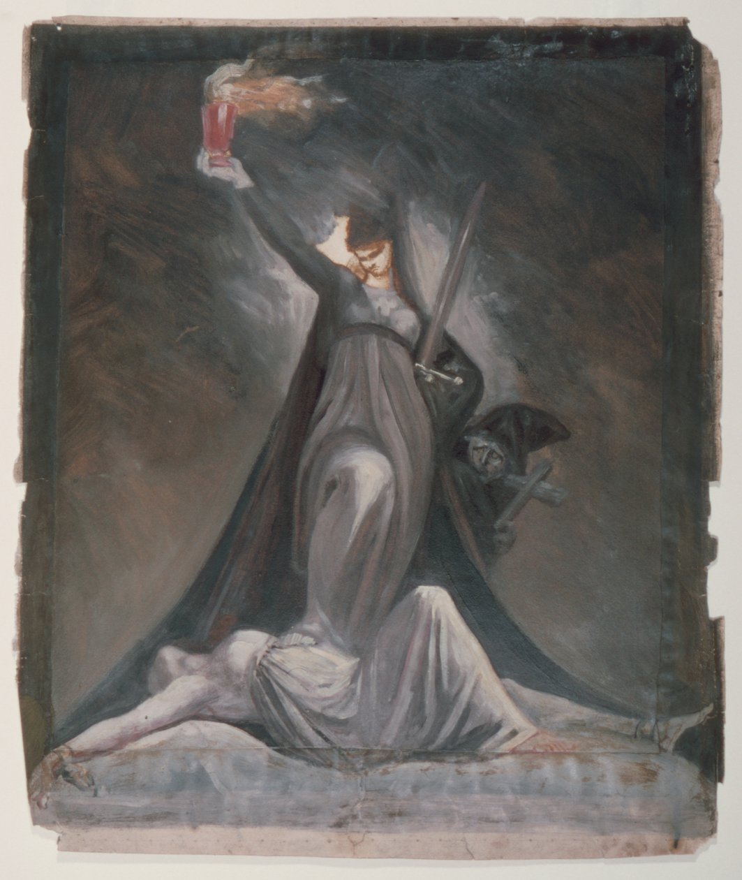 Studium dla inkwizycji, ilustracja do Columbiad autorstwa Johann Heinrich Füssli