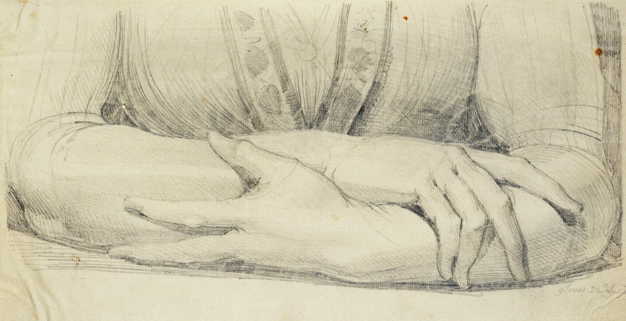 Studium kobiecych ramion w rękawiczkach, 1798 autorstwa Johann Heinrich Füssli