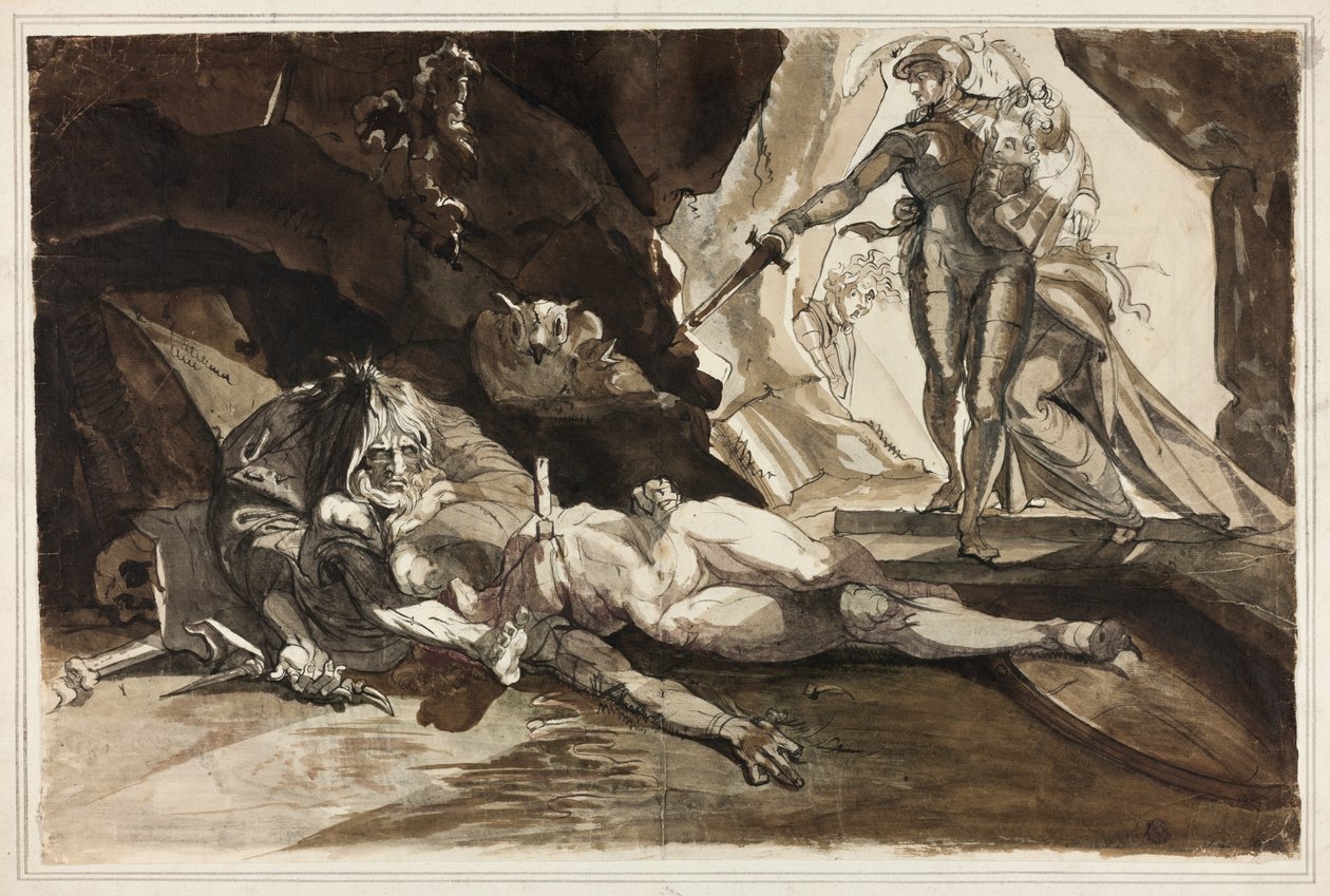 Jaskinia Rozpaczy autorstwa Johann Heinrich Füssli