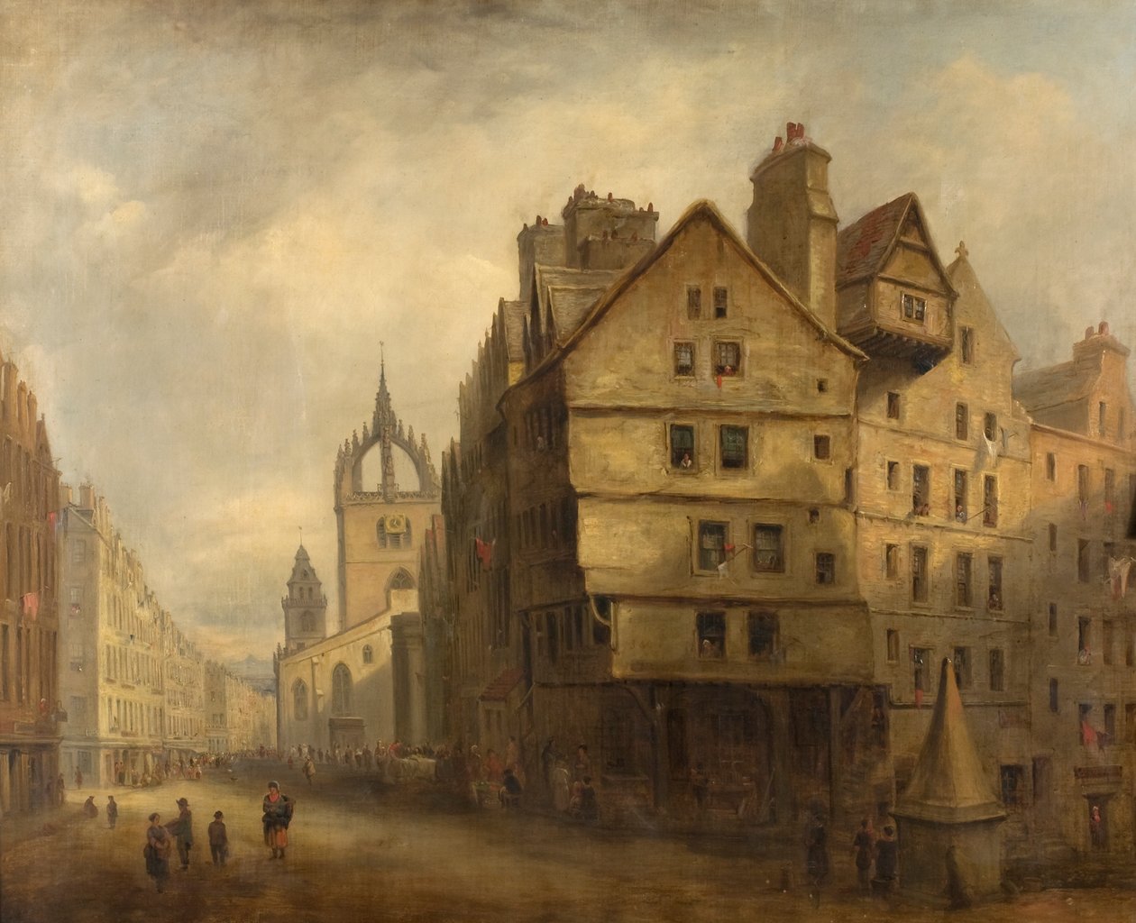 The Old West Bow, Edynburg autorstwa Henry G. Duguid