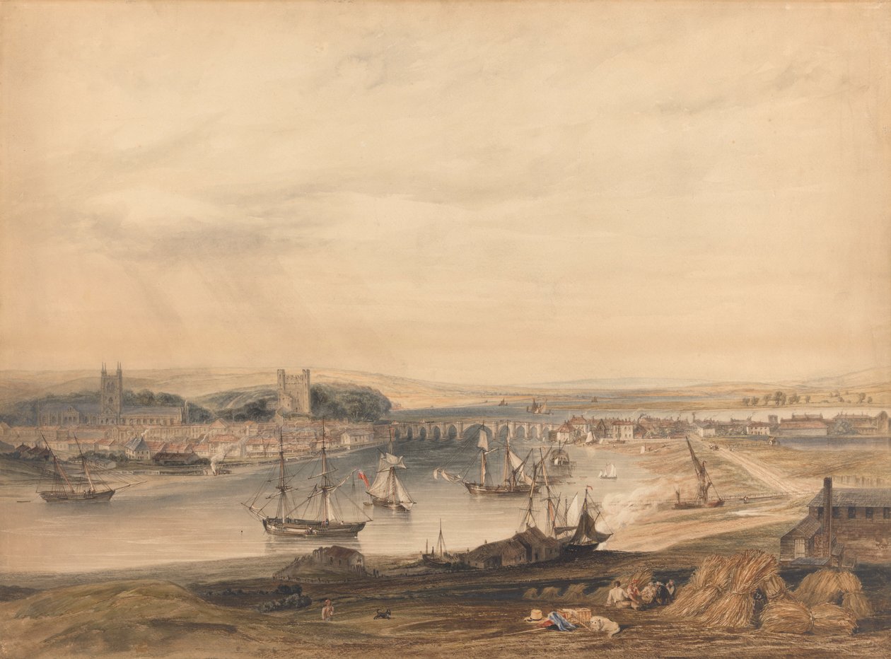 Widok na Rochester, miasto i port autorstwa Henry Gastineau