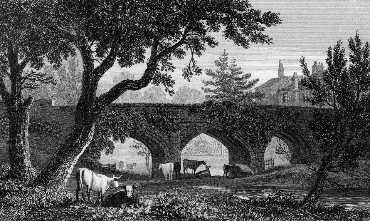 Eltham Bridge, Kent, grawerowane przez Henry