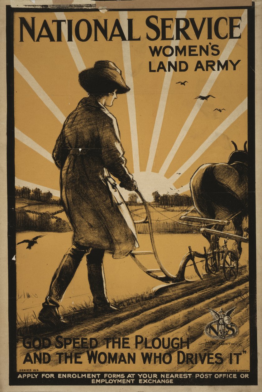 Narodowa Armia Lądowa Kobiet, 1917 autorstwa Henry George Gawthorn