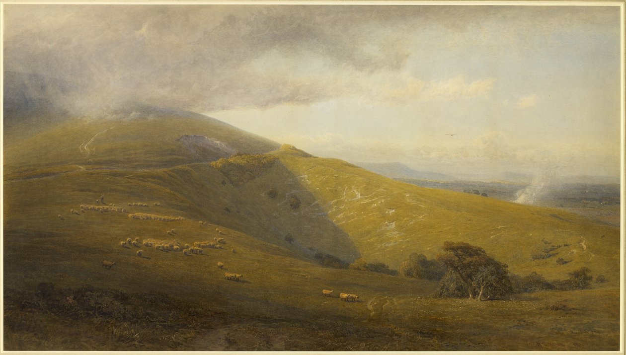 Widok na South Downs autorstwa Henry George Hine