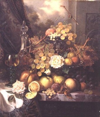 Martwa natura z owocami autorstwa Henry George Todd