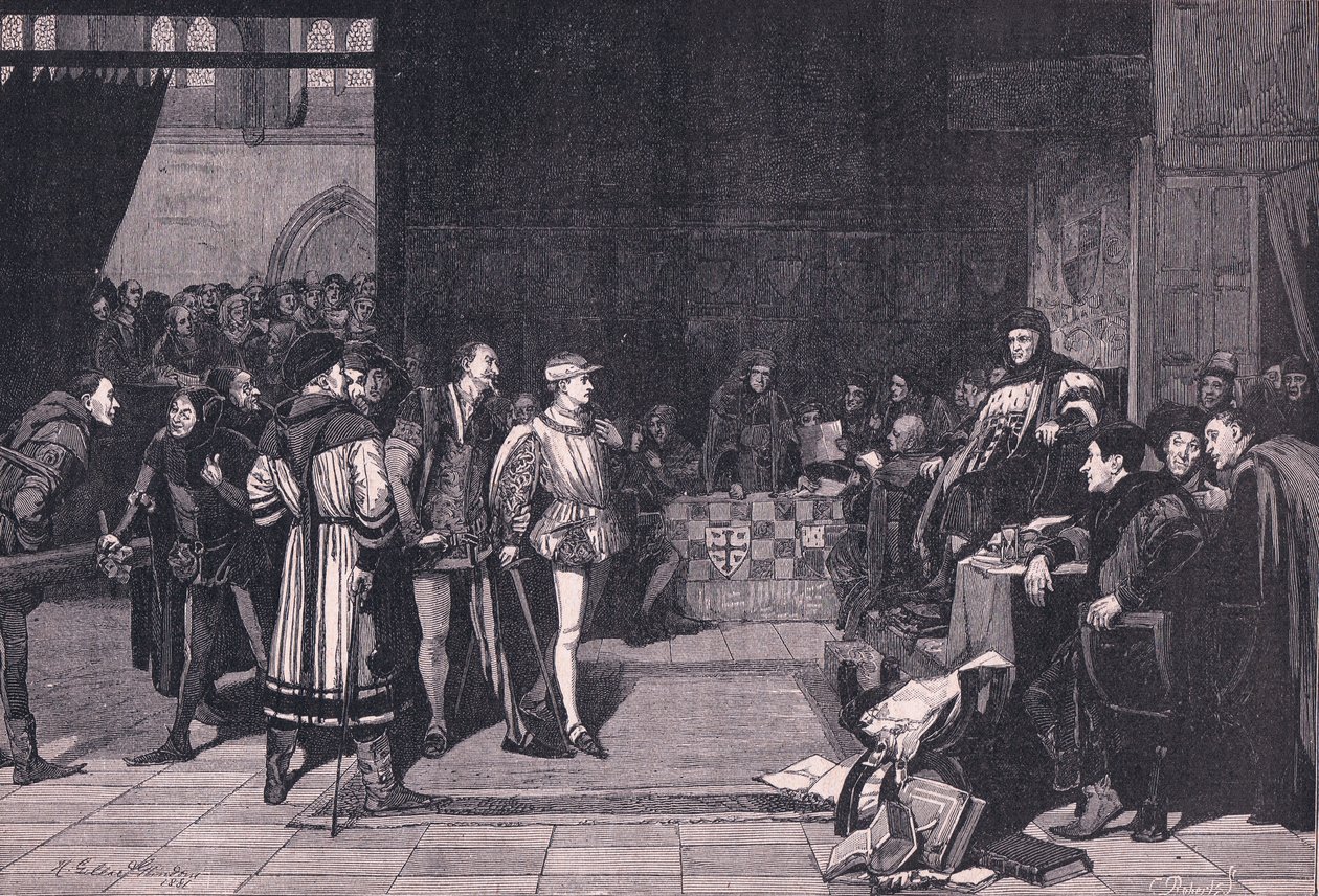 Henryk, książę Walii przed sędzią Gascoigne autorstwa Henry Gillard Glindoni