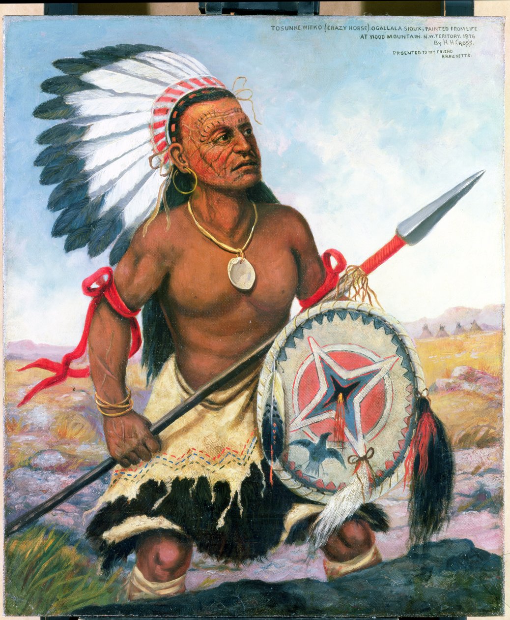 Portret szalonego konia, 1876 autorstwa Henry H. Cross