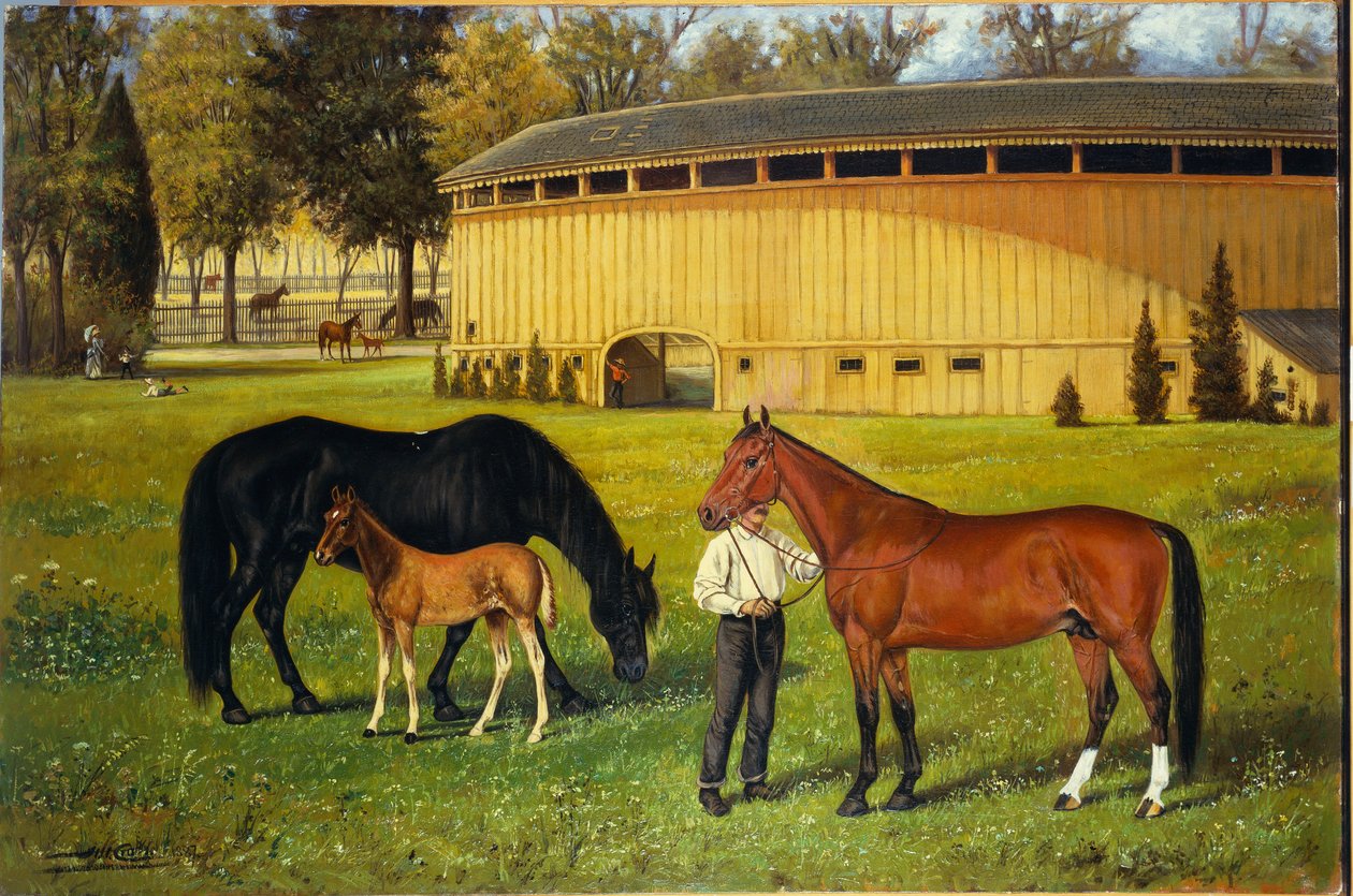 Tor szkoleniowy na terenach targowych, 1887 autorstwa Henry H. Cross