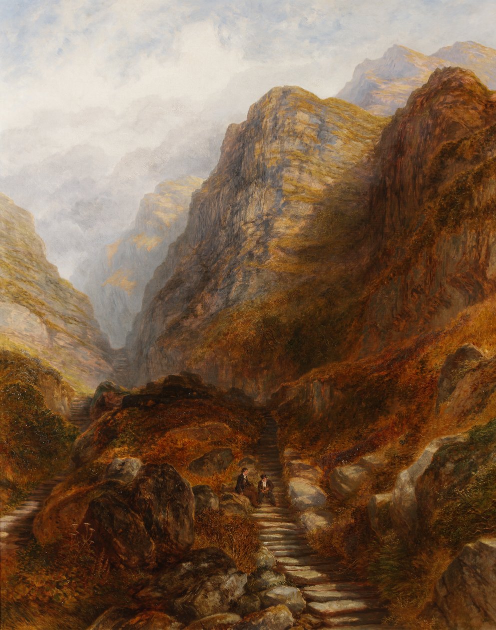 Schody Rzymskie w pobliżu Barmouth, Walia autorstwa Henry Harris Lines