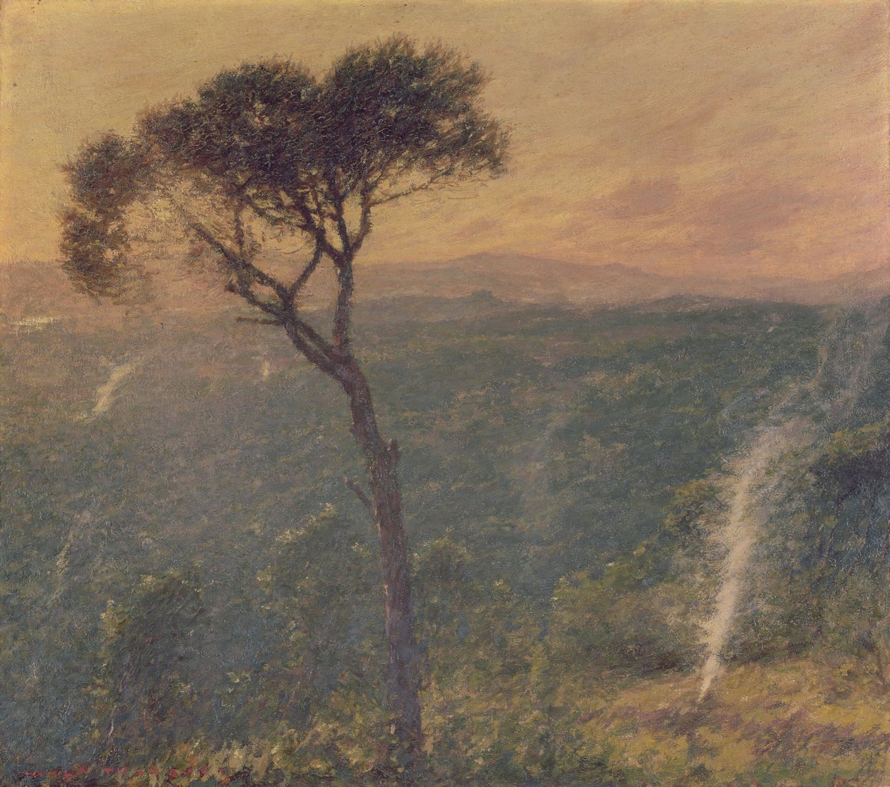 Liguryjska dolina, ok. 1910 (olej na płótnie) autorstwa Henry Herbert La Thangue