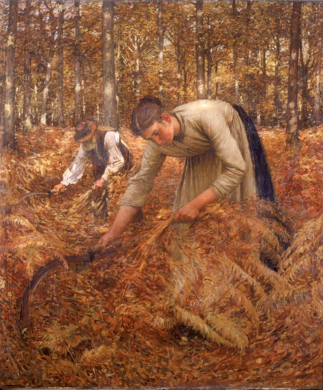 Gathering Bracken, ok. 1899 autorstwa Henry Herbert La Thangue