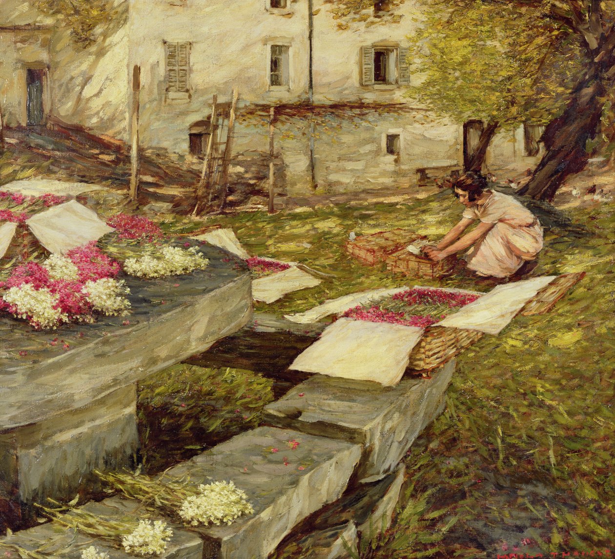 Zbieranie zapasów autorstwa Henry Herbert La Thangue