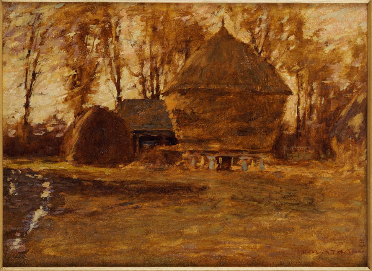 Sussex Hayricks, 1917 autorstwa Henry Herbert La Thangue