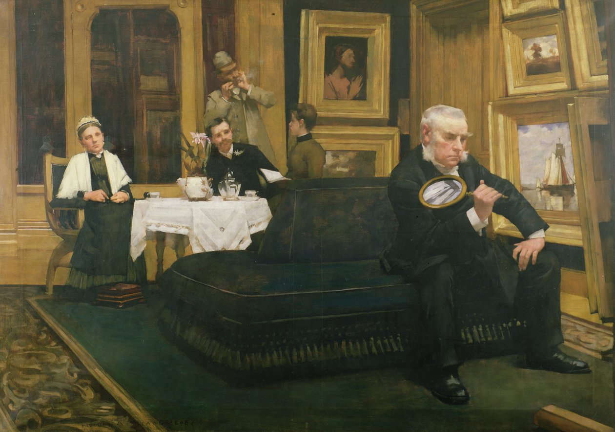 The Connoisseur, 1887 autorstwa Henry Herbert La Thangue