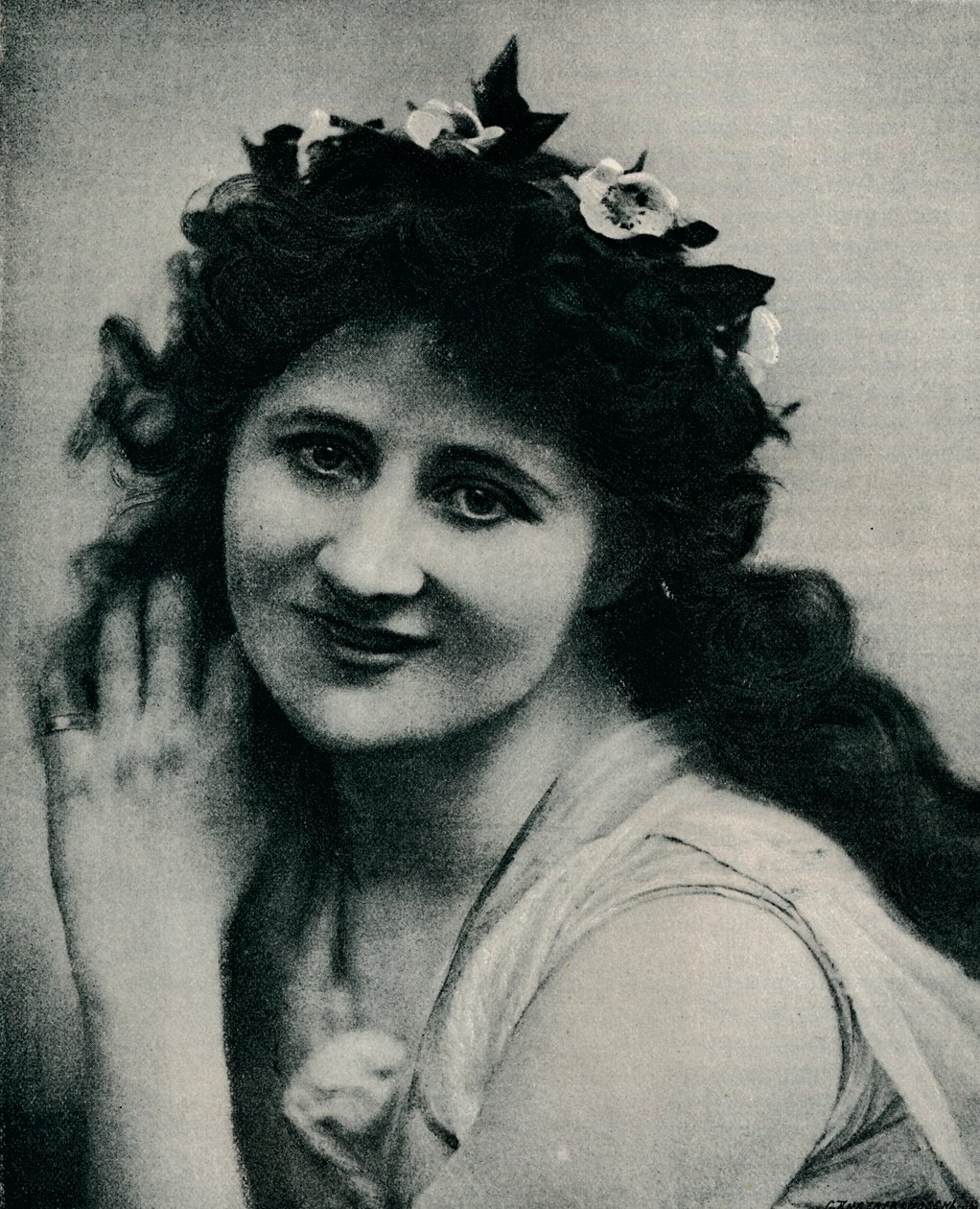 Panna Mary Anderson jako Perdita, c1893 autorstwa Henry Herschel Hay Cameron
