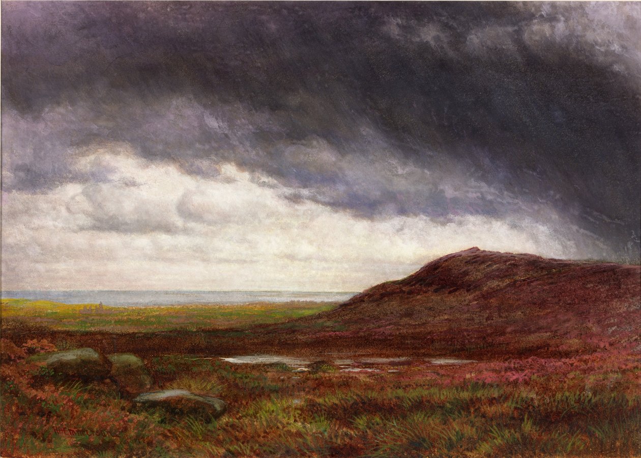 Wrzosowisko (akwarela i akwarela na papierze) autorstwa Henry Hetherington Emmerson