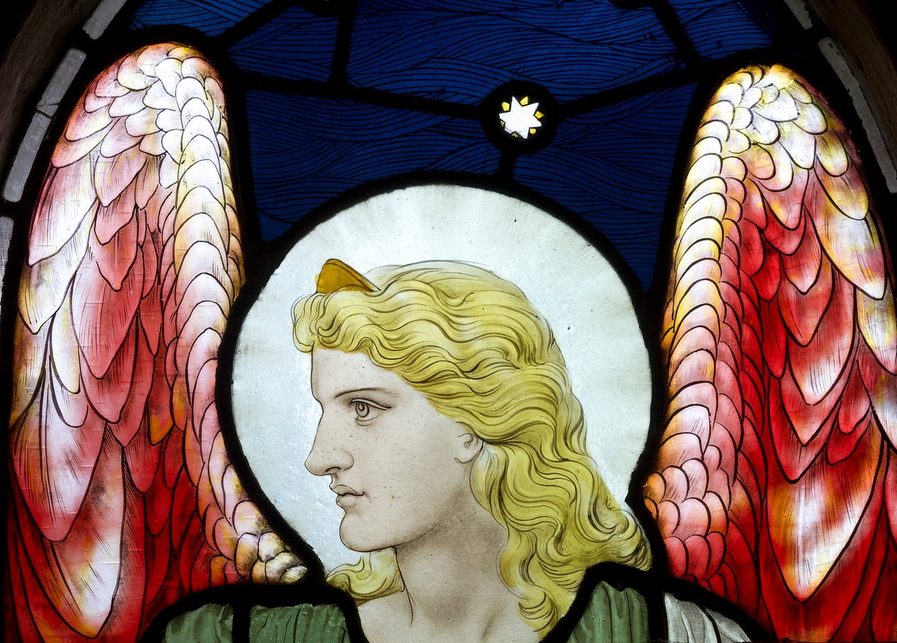 Archanioł Uriel, detal, 1882 autorstwa Henry Holiday