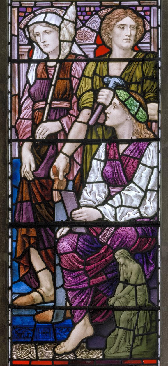 Buckland, St Mary, Lowndes i Drury, Henry Holiday, Architektura, 1918 autorstwa Henry Holiday