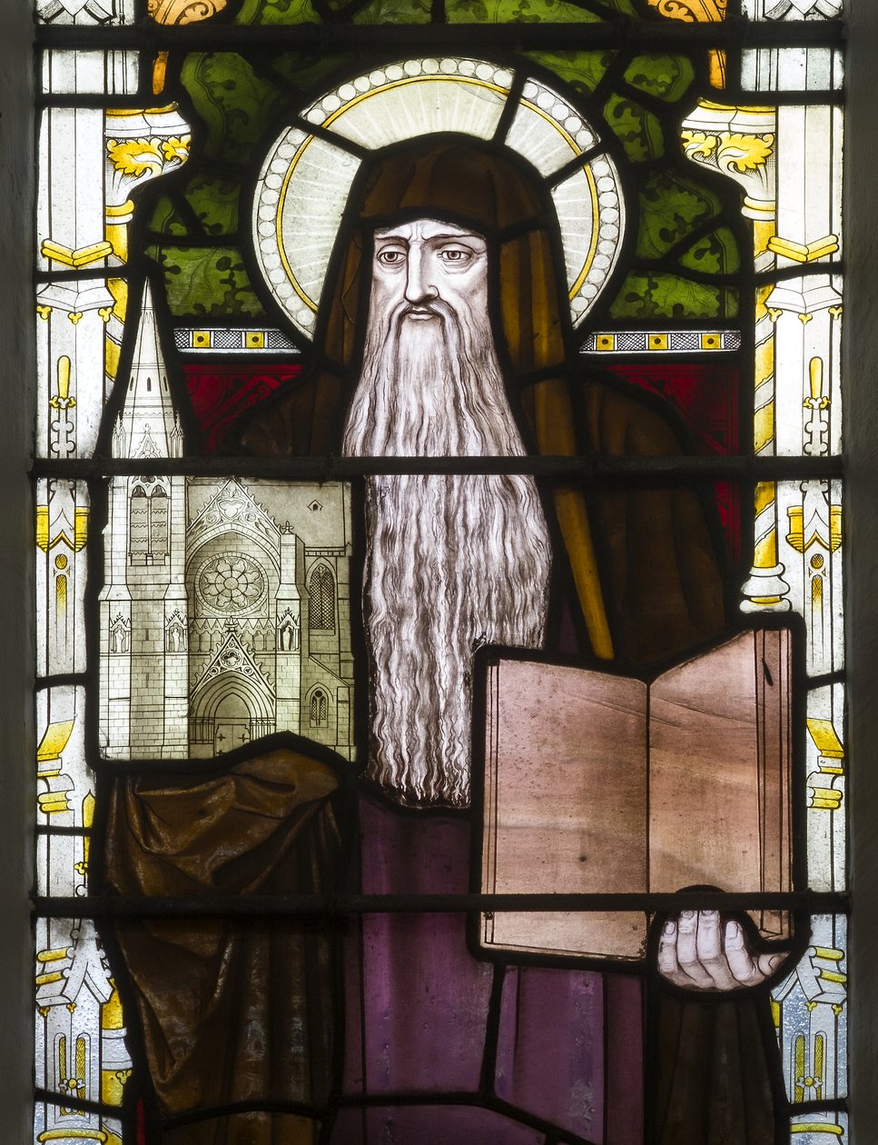 Cambridge, Trinity College, Heaton Butler & Bayne, Henry Holiday, Hieronymus, 1870, adaptacja Carla Almquista autorstwa Henry Holiday