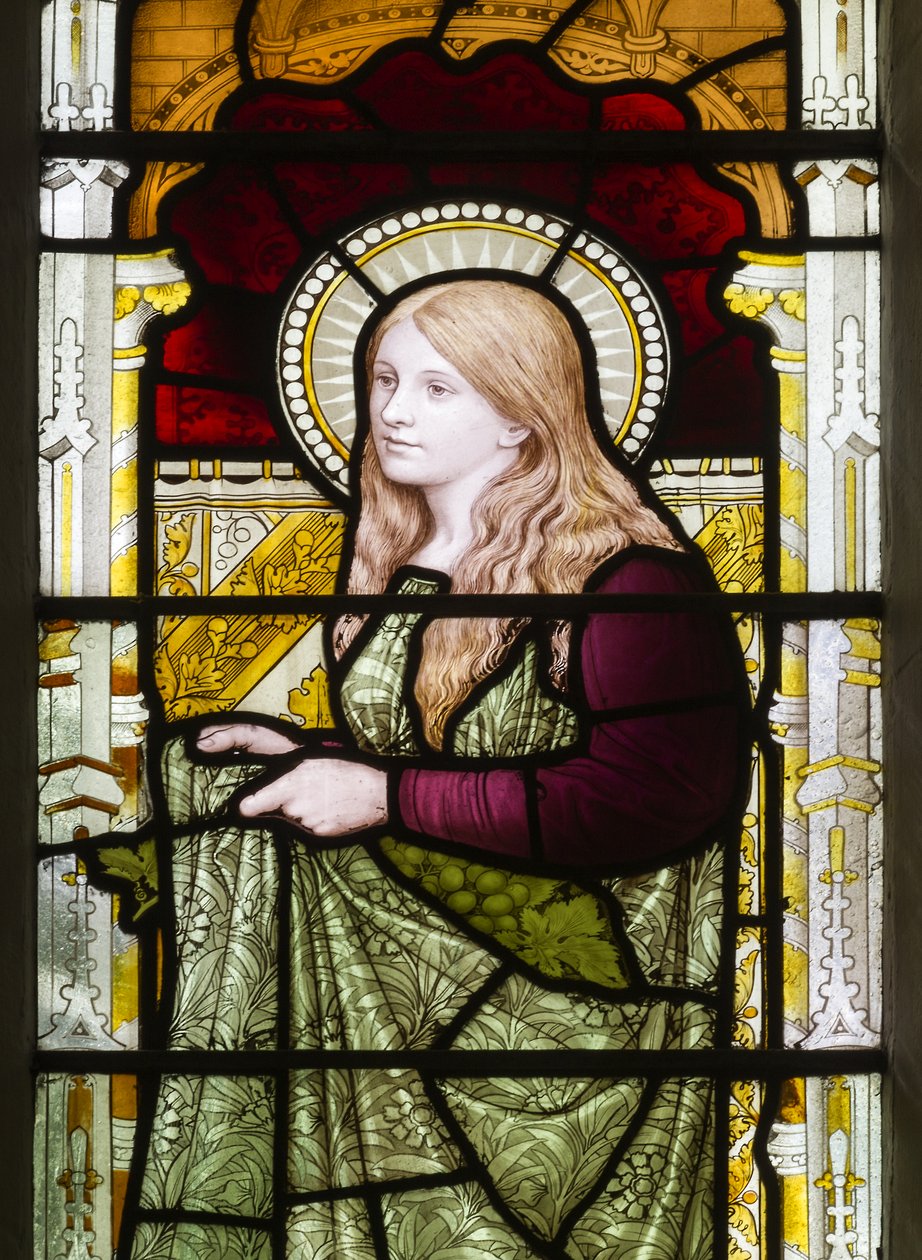Cambridge, Trinity College, Heaton Butler & Bayne, Henry Holiday, Phoebe, 1870, Phoebe Cookson, adaptacja Carla Almquista autorstwa Henry Holiday