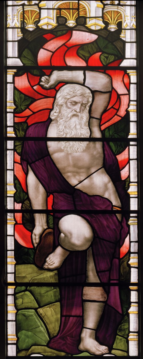 Evesham, All Saints, James Powell & Sons, Henry Holiday, Mojżesz, 1882 autorstwa Henry Holiday