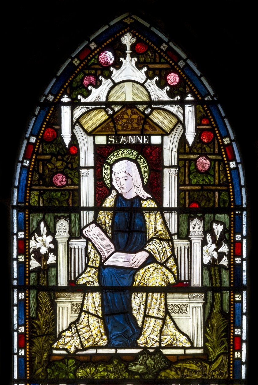 Kirkstall, St Stephen, Heaton Butler & Bayne, Henry Holiday, St Anne, c.1870 autorstwa Henry Holiday