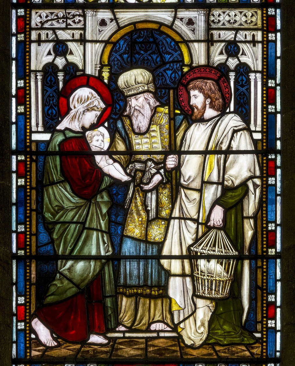 Kirkstall, St Stephen, Heaton Butler & Bayne, Henry Holiday, Prezentacja, c.1870 autorstwa Henry Holiday