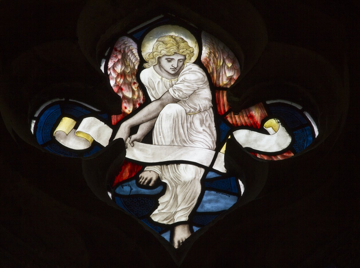 Tracerium Quatrefoil, Anioł, 1882 autorstwa Henry Holiday