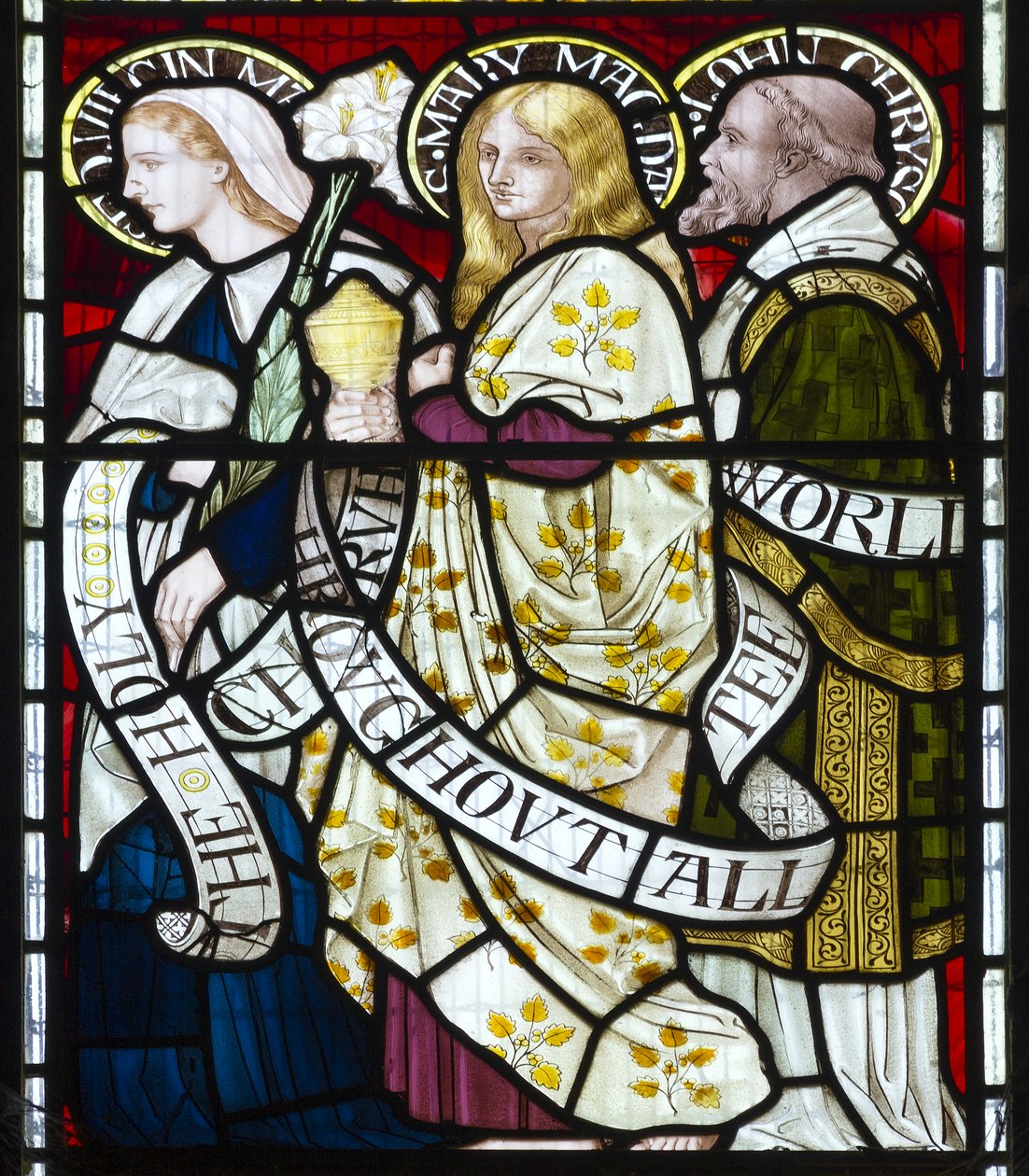 Dziewica Maryja, Maria Magdalena, St John, c.1872 autorstwa Henry Holiday