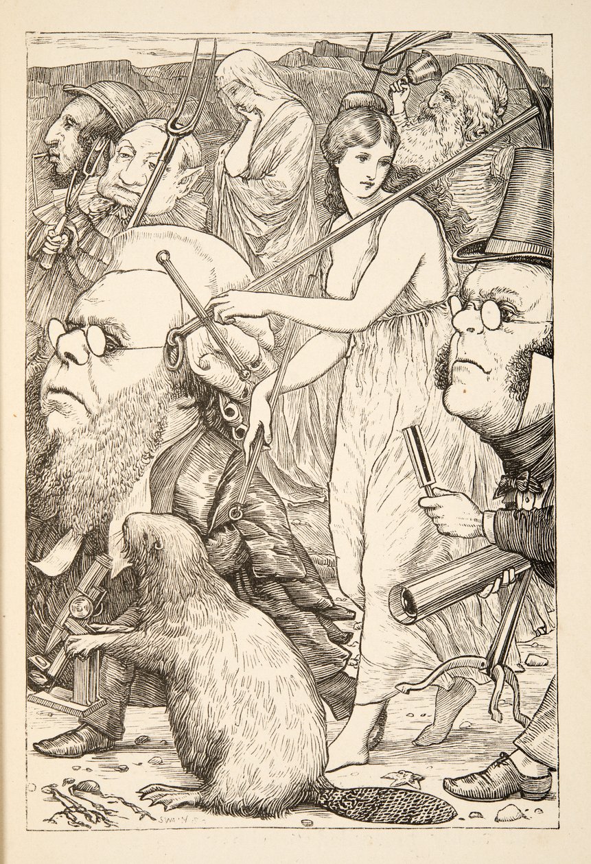 Podążać za nim z widłami i nadzieją”, z The Hunting of the Snark, Agony in Eight Fits, Lewisa Carrolla, wyd. 1876 autorstwa Henry Holiday