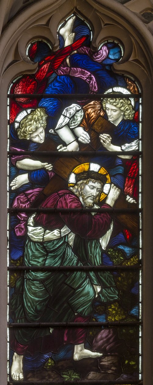 Westminster, St Margaret, James Powell & Sons, Henry Holiday, Męka Chrystusa, 1883 autorstwa Henry Holiday
