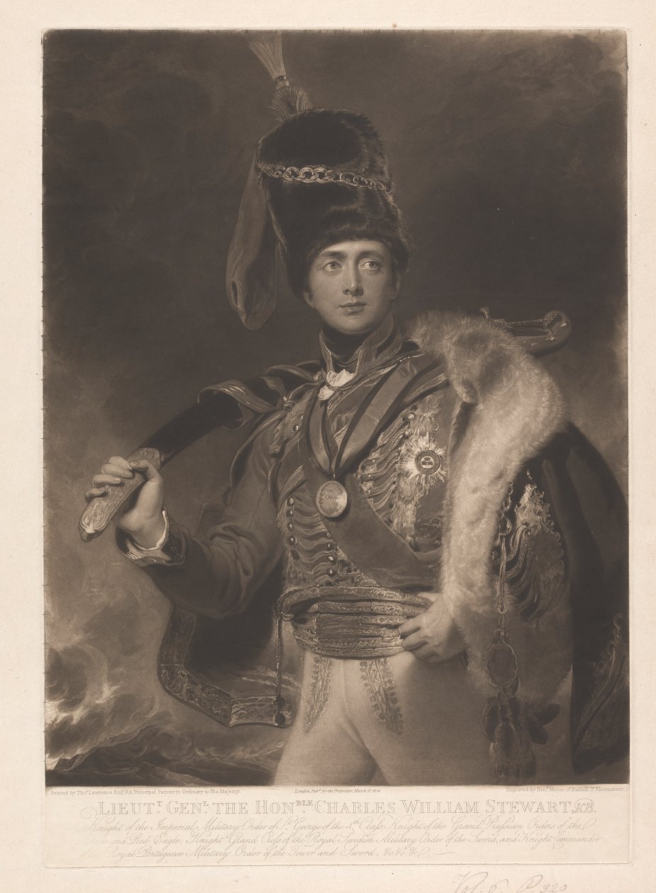 Generał porucznik, Czcigodny Charles William Stewart, KB autorstwa Henry Hoppner Meyer