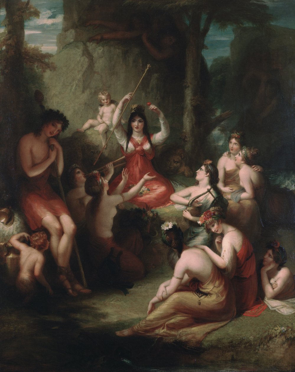 Komus słuchający inkantacji Circe, 1831 autorstwa Henry Howard