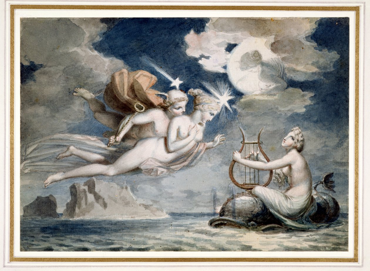 PD.187-1991 Powstanie Plejad (pióro, atrament i toaleta na papierze) autorstwa Henry Howard