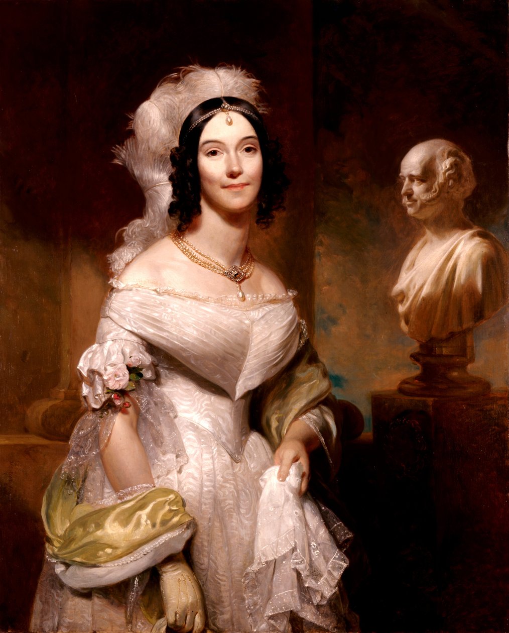 Angelica Singleton Van Buren (pani Abraham Van Buren) autorstwa Henry Inman
