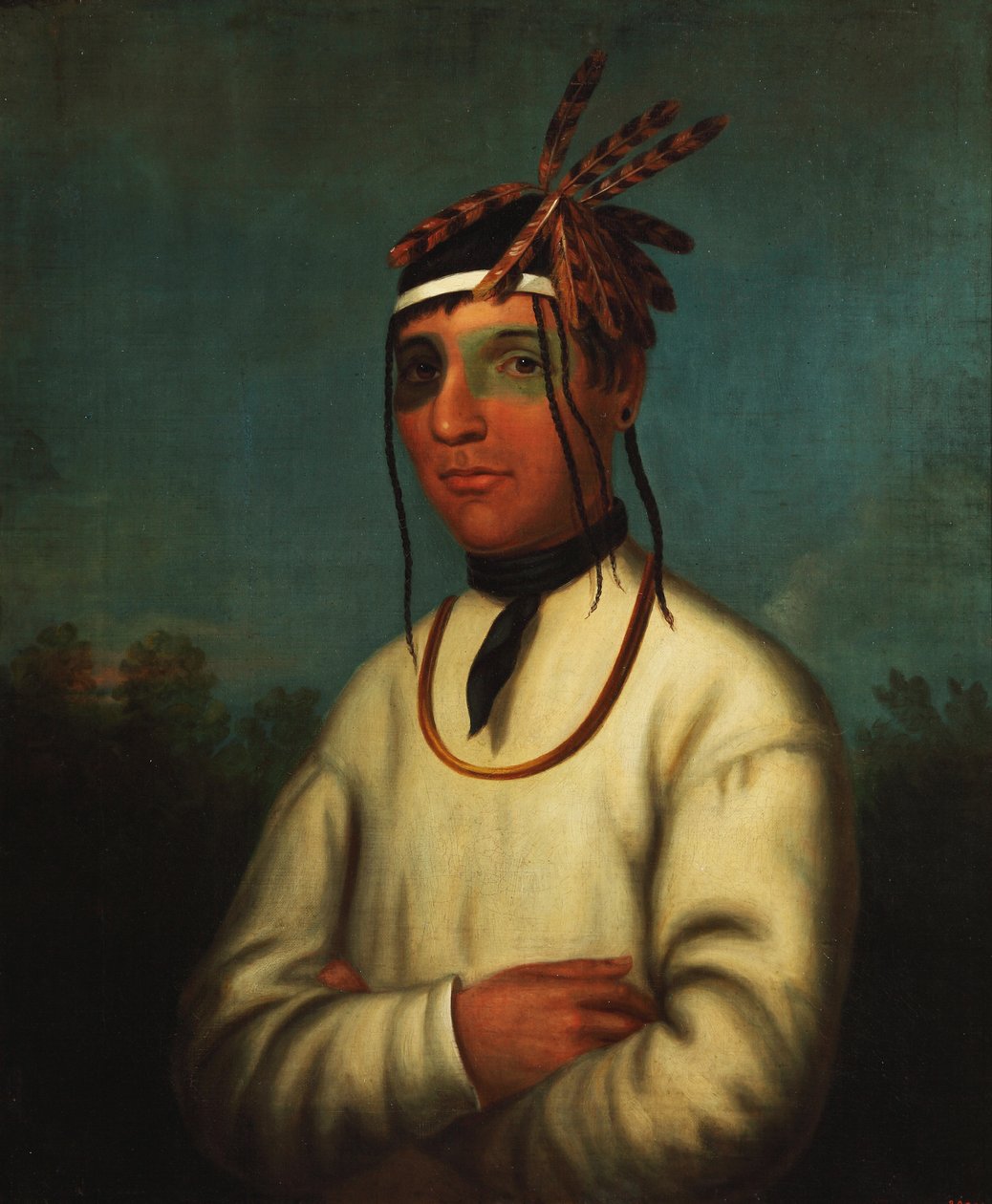 Caa-Tou-See (Chippewa) 1831 (olej na płótnie) autorstwa Henry Inman