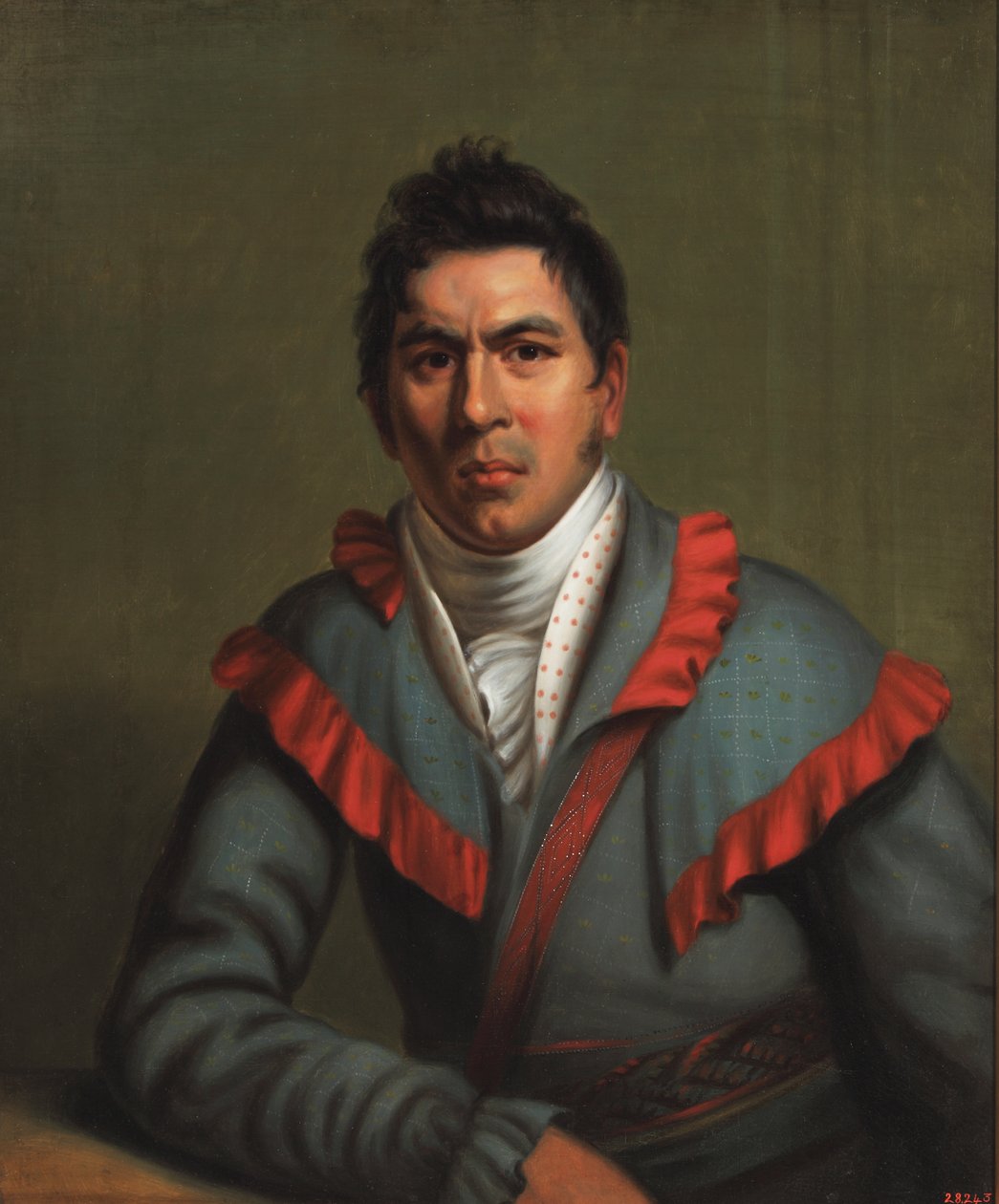 Charles Cornells, Okchai Fixico (Creek) 1831 (olej na płótnie) autorstwa Henry Inman