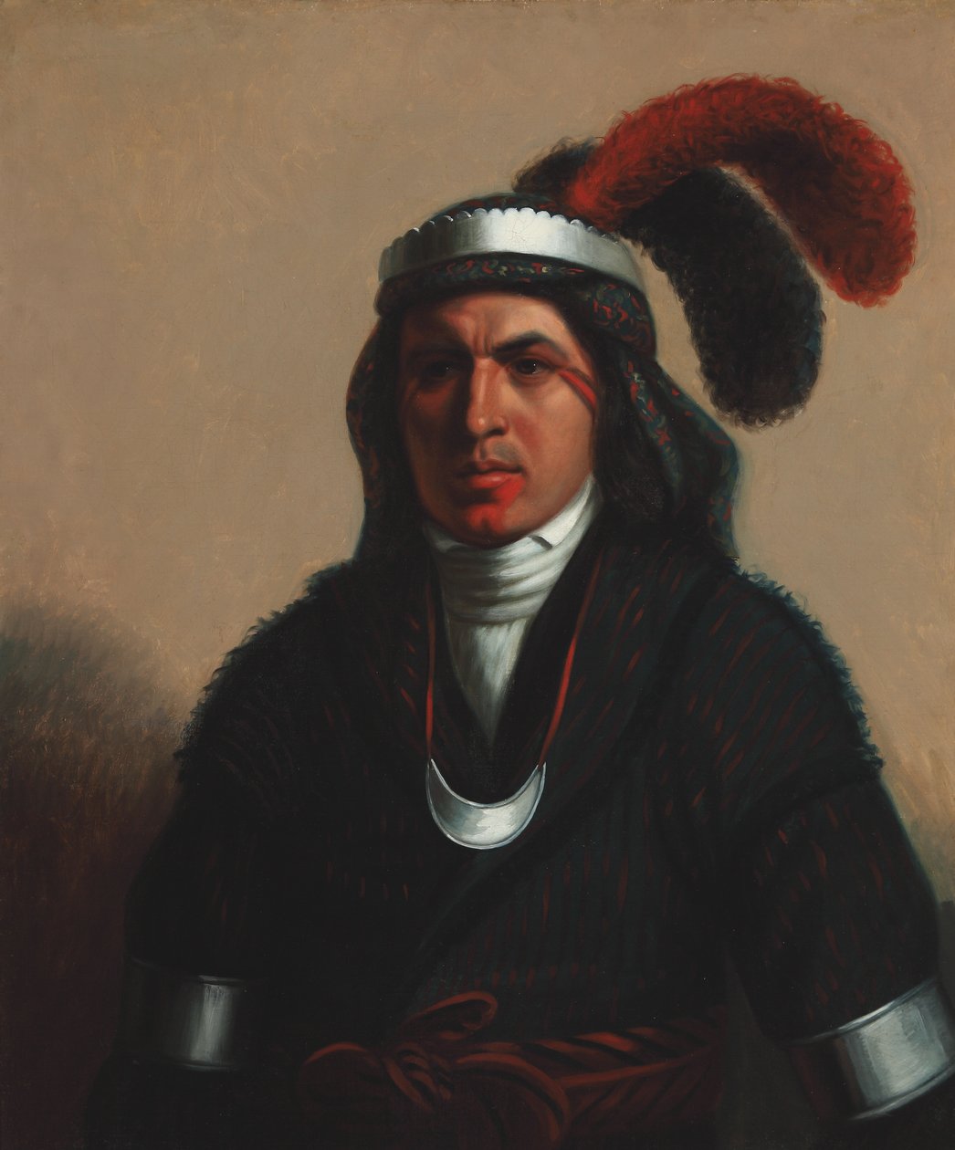 Coosa-Tustunnuggee (Creek) 1831 (olej na płótnie) autorstwa Henry Inman