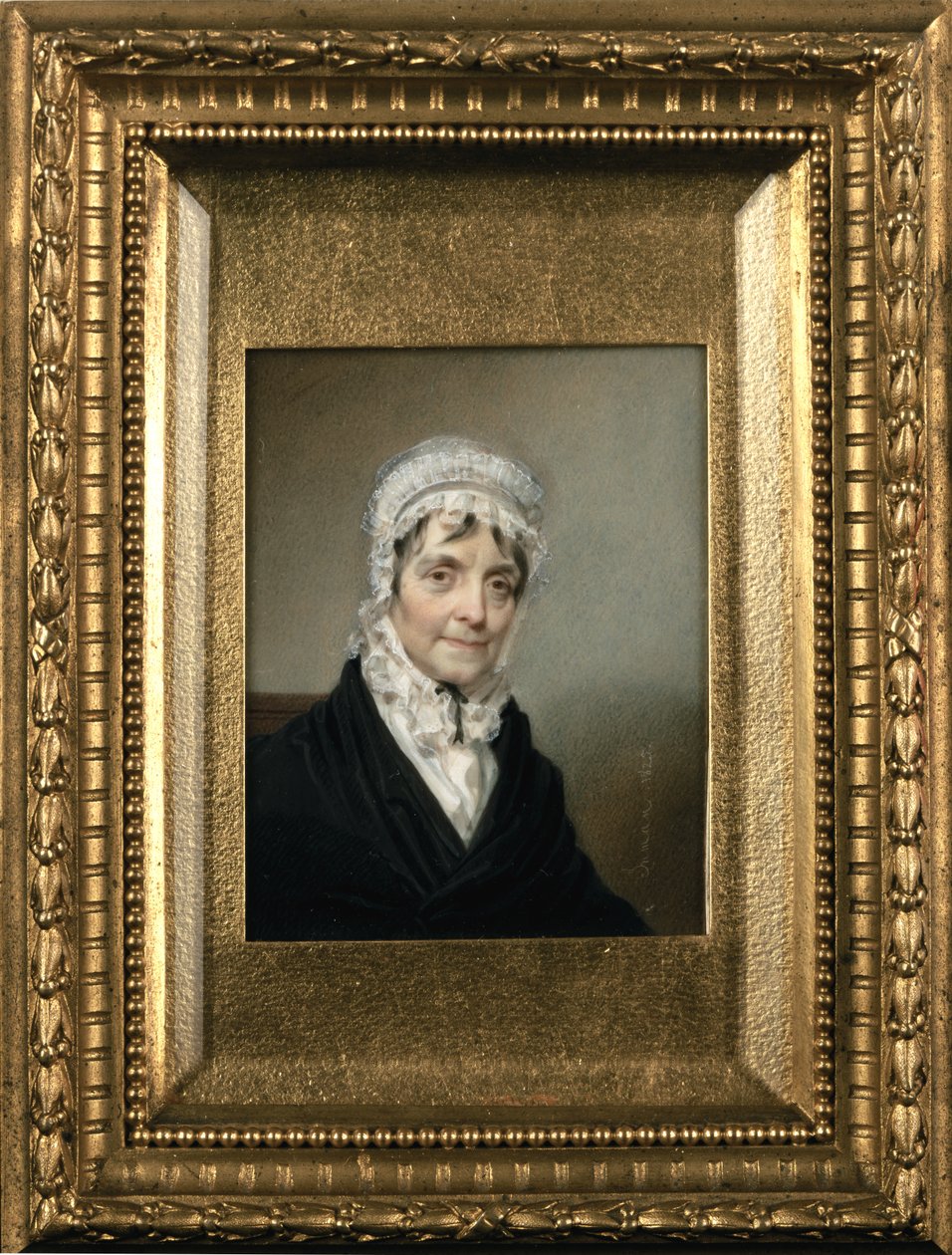 Pani Alexander Hamilton, 1825 (wc na kości słoniowej) autorstwa Henry Inman