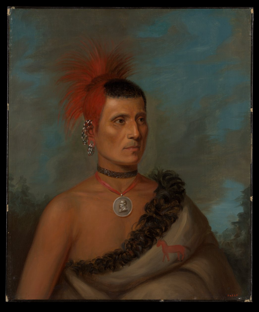 Pes-Ke-Le-Cha-Co autorstwa Henry Inman